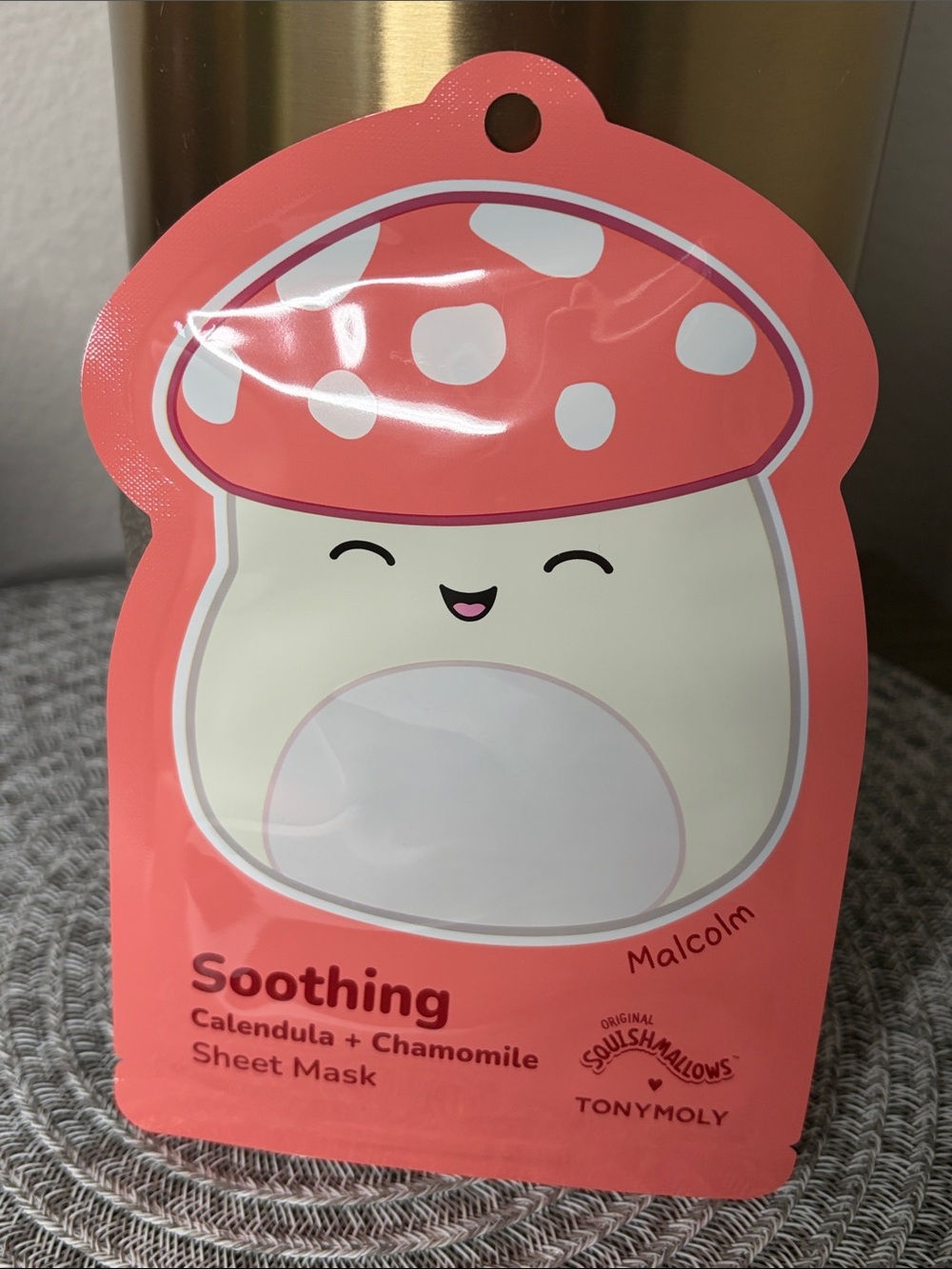 ❤️$2 NWT Tonymoly Squishmallows Malcom Soothing Mask 1 Sheet
